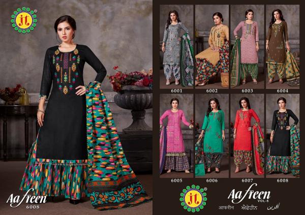 JT Afreen Vol-6 Fancy Cotton Printed Dress Materials